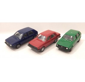 WIKING + HERPA 3 VEHICULES VW GOLF ET JETTA HO SANS BOITE