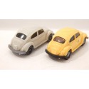 WIKING 2 VEHICULES VW COX 1300 JAUNE ET GRISE HO SANS BOITE