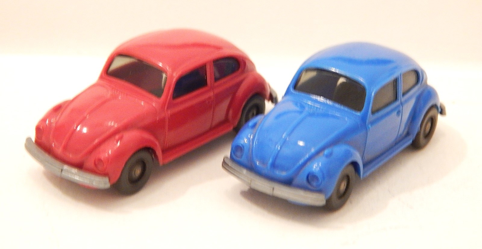 Ew Cox Rails WIKING 2 VEHICULES VW COX 1300 BLEU ET ROUGE HO SANS BOITE - CC2RAI...