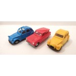 EKO + HERPA 3 VEHICULES CITROEN 2 CV ET AMI 6 HO SANS BOITE