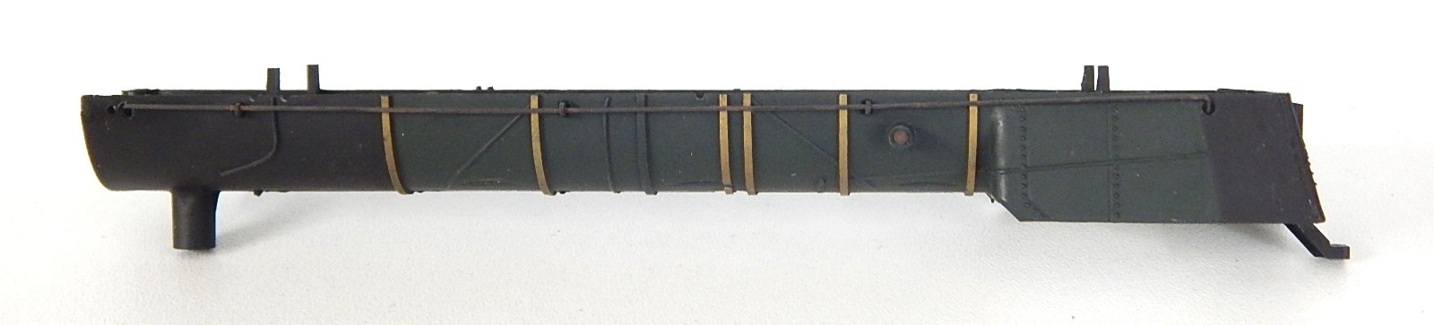 1) ANTAL / BASCOU HO TENDER EN METAL NOIR POUR LOCOMOTIVE TYPE 231 H 3 RAILS