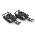 B 121 - JOUEF DEUX BOGIES NOIR ROUES METAL VOITURE VOYAGEURS HO