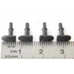 Ref 17207 4 TAMPONS GRIS DE LOCOMOTIVE MARQUE INCONNUE HO