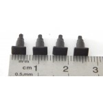 Ref 17208 ROCO 4 TAMPONS GRIS DE WAGON HO