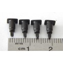 Ref 17208 ROCO 4 TAMPONS GRIS DE WAGON HO