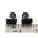 Ref 17209 ROCO JOUEF 2 TAMPONS GRIS DE WAGON HO