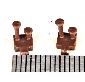 JOUEF 2 TROMPES MARRON D'ORIGINE DE LOCMOTIVE HO