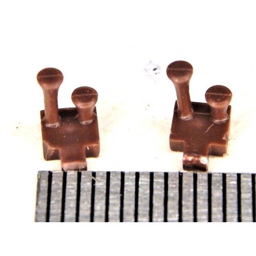 JOUEF 2 TROMPES MARRON D'ORIGINE DE LOCMOTIVE HO