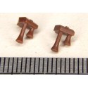 JOUEF 2 TROMPES MARRON D'ORIGINE DE LOCMOTIVE HO