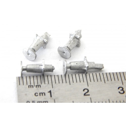 REF 17221 JEUX DE 4 TAMPONS EN METAL DESTINATION INCONNUE HO