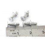 REF 17221 JEUX DE 4 TAMPONS EN METAL DESTINATION INCONNUE HO