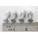 REF 17221 JEUX DE 4 TAMPONS EN METAL DESTINATION INCONNUE HO