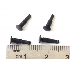 R 15425 JOUEF 4 TAMPONS ROND LONG NOIR D'ORIGINE VOITURE HO