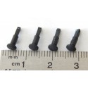 R 15425 JOUEF 4 TAMPONS ROND LONG NOIR D'ORIGINE VOITURE HO
