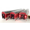 REF 17251 - JOUEF LOT DE 3 CAISSES DE VOITURE GRANS CONFORT JOUEF HO