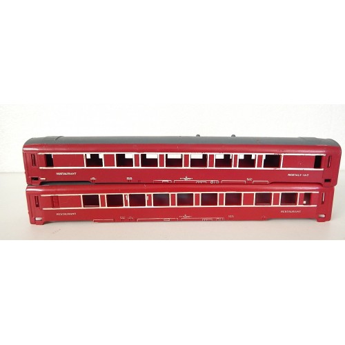 REF 17253 - JOUEF LOT DE 2 CAISSES DE VOITURE UIC RESTAURANT HO