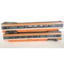 REF 16082 JOUEF VOITURE LOT DE DEUX VOITURE INTERMEDIAIRE DE TGV SUD EST HO