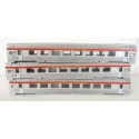 REF 17255 - JOUEF LOT DE 3 CAISSES DE VOITURE TEE ALU JOUEF HO