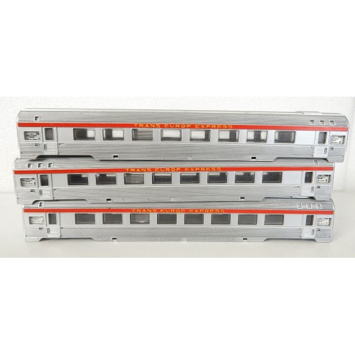 REF 17255 - JOUEF LOT DE 3 CAISSES DE VOITURE TEE ALU JOUEF HO