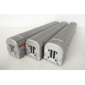 REF 17255 - JOUEF LOT DE 3 CAISSES DE VOITURE TEE ALU JOUEF HO