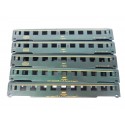 REF 17256 - JOUEF LOT DE 5 CAISSES VOITURE UIC VERTE 1 CL HO