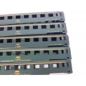 REF 17256 - JOUEF LOT DE 5 CAISSES VOITURE UIC VERTE 1 CL HO