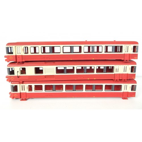 REF 17257 - JOUEF LOT DE 3 CAISSES AUTORAIL EAD JOUEF HO