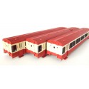 REF 17257 - JOUEF LOT DE 3 CAISSES AUTORAIL EAD JOUEF HO