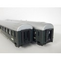 REF 17253 - JOUEF LOT DE 2 CAISSES + CHASSIS DE VOITURE BD VERTE TOIT ALU HO