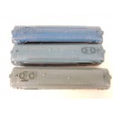 ref 17265 - JOUEF LOT DE 3 CAISSES LOCOMOTIVE DE BB 67001 ET 67007 HO