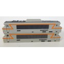 ref 17266 FOBBI LOT DE 2 CAISSES DE LOCOMOTIVE BB 22200 HO BON ETAT