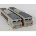 ref 17266 FOBBI LOT DE 2 CAISSES DE LOCOMOTIVE BB 22200 HO BON ETAT