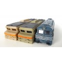 Ref 17267 - JOUEF / BOBBI LOT DE 3 CAISSES LOCOMOTIVE DE BB 67001 ET 22200 HO