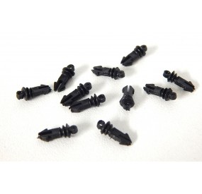 Réf 17284 - LIMA LOT DE 11 ISOLATEURS DE TOITURE COULEUR NOIR - HO -