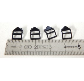 Réf 17297 - 4 MARCHES PIEDS POUR WAGON LONG A BOGIES JOUEF 6760 HO