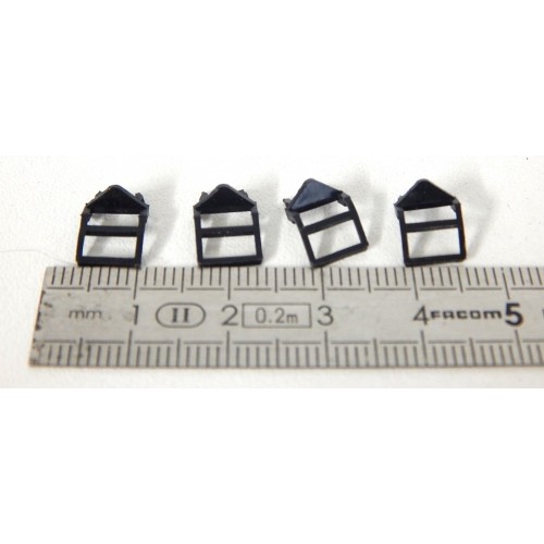 Réf 17297 - 4 MARCHES PIEDS POUR WAGON LONG A BOGIES JOUEF 6760 HO