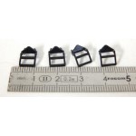 Réf 17297 - 4 MARCHES PIEDS POUR WAGON LONG A BOGIES JOUEF 6760 HO