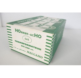 REF 664 HORNBY TRANSFORMATEUR 12 VOLTS PRIMAIRE 220 VOLTS HO EN BOITE VERTE