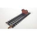 17307 LIMA UN BUTOIR MARRON RAILS EN METAL HO