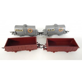 17309 JOUEF 4 WAGONS ANCIENS JOUEF HO