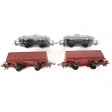 17309 JOUEF 4 WAGONS ANCIENS JOUEF HO