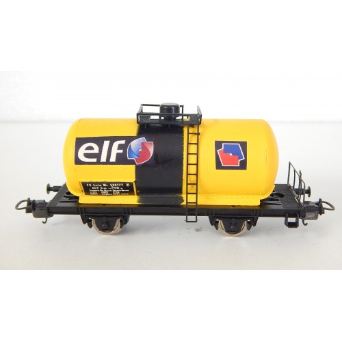 LIMA WAGON CITERNE JAUNE A ESSIEUX ELF HO
