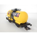 LIMA WAGON CITERNE JAUNE A ESSIEUX ELF HO