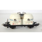 LIMA WAGON DEUX CITERNES BLANCHE OMYA A ESSIEUX METAL HO
