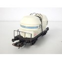 LIMA WAGON DEUX CITERNE BLANCHE OMYA A ESSIEUX METAL HO
