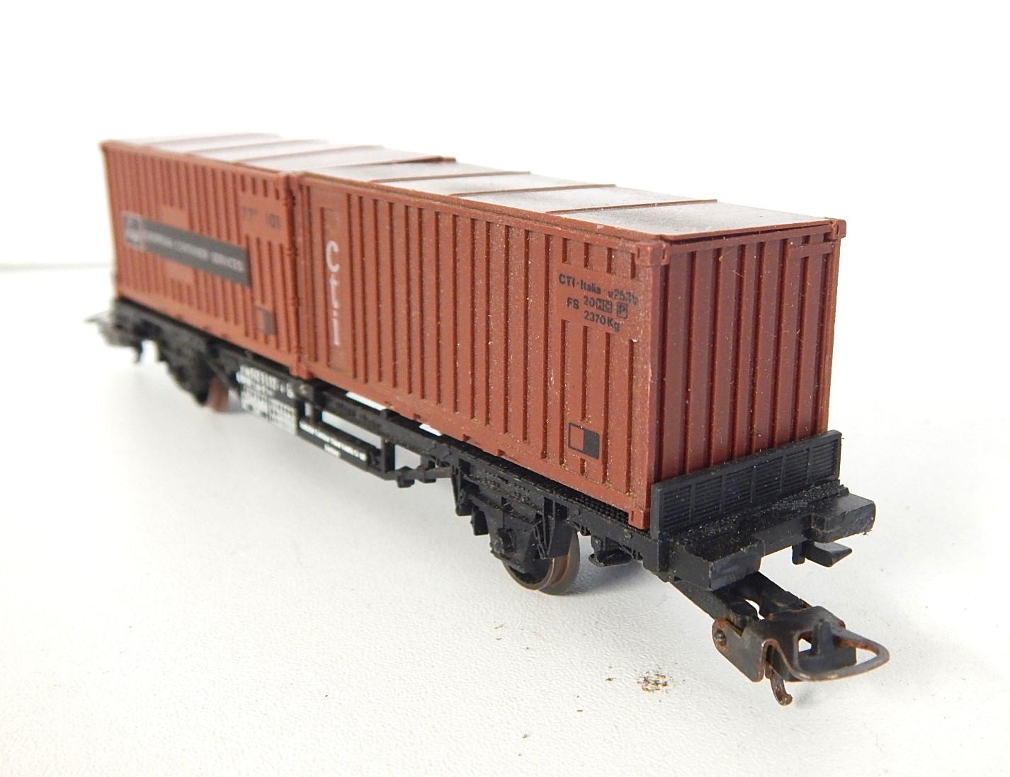 VB Maquette HO – Wagon Plat à Essieux Pour Transport De Câbles – France