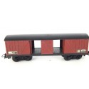 JOUEF WAGON COUVERT MARRON A BOGIES TOIT NOIR HO SANS BOITE