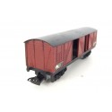 JOUEF WAGON COUVERT MARRON A BOGIES TOIT NOIR HO SANS BOITE