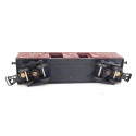 JOUEF WAGON COUVERT MARRON A BOGIES TOIT NOIR HO SANS BOITE