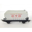 HORNBY UN WAGON CEREALIER CTC A ESSIEU HO SANS BOITE